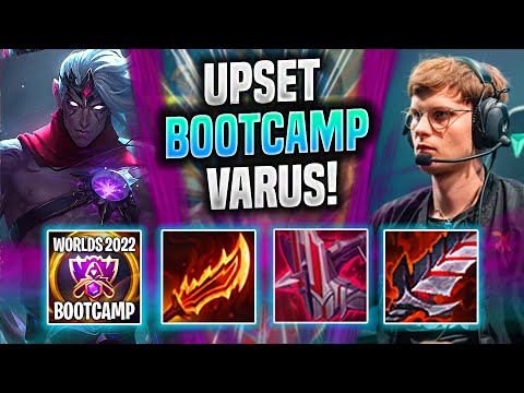 UPSET HARD CARRY WITH VARUS IN NA BOOTCAMP! - FNC Upset Plays Varus ADC vs Kalista! | Season 2022