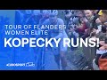 Tour of Flanders Women 2024: Chaos on cobbles as Lotte Kopecky forced to run up Koppenburg 🏃‍♀️