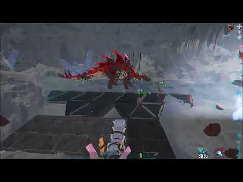 Ark Offical Small Tribes | Online Wiping Island Ice Cave | Speed Running Bear Cave | Pvp Highlight#8