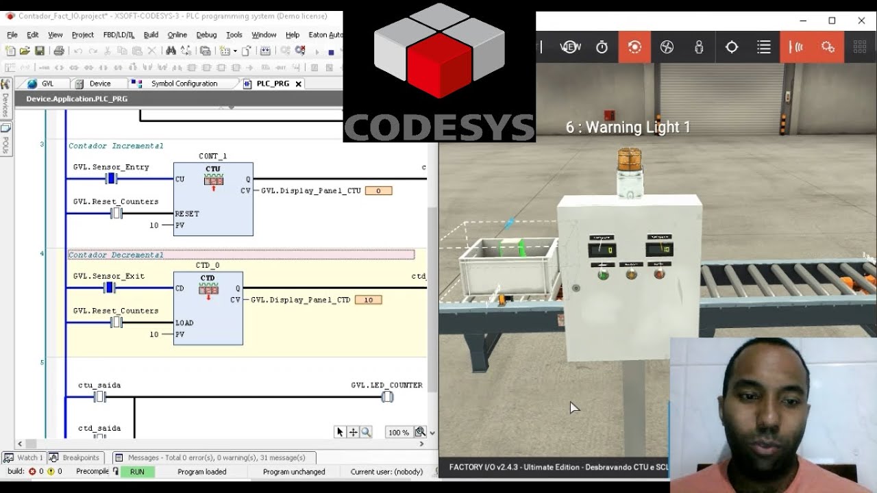 Contadores CTU CTD Codesys Factory IO || New Mic
