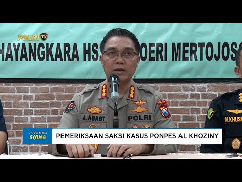 POLDA JATIM LAKUKAN PEMERIKSAAN SAKSI KASUS PONPES AL KHOZINY SECARA BERTAHAP DAN SESUAI PROSEDUR