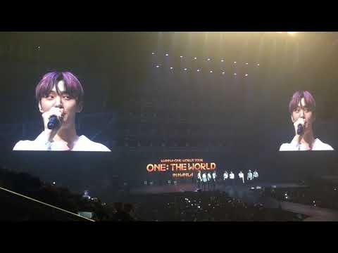 180901 One: The World in Manila Wanna One - Yoon Jisung MENT 2