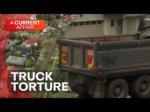 What kind of farm needs this many trucks? | A Current Affair