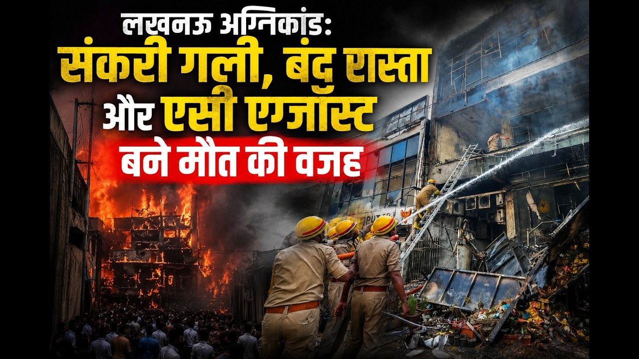 लखनऊ अग्निकांड: संकरी गली, बंद रास्ता और एसी एग्जॉस्ट बने मौत की वजह