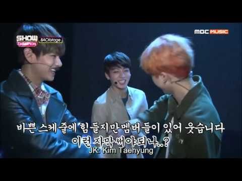 [ENG SUB] 151212 BTS- Show champion backstage (part 2)