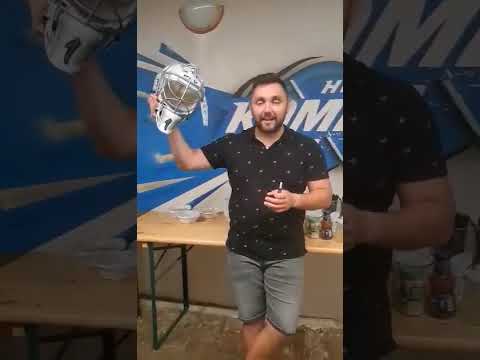 Airbrush hokejové masky Sharks Brno