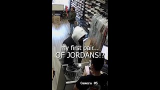 Teen buys FIRST EVER pair of JORDANS!
