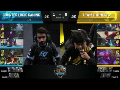 DIG vs CLG, Game 2   NA LCS 2017 Spring   Dignitas vs Counter Logic Gaming G2