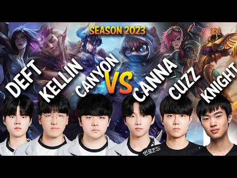 Deft, Kellin, Canyon vs Knight, Canna, Cuzz - Patch 13.12 KR Ranked