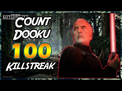 Star Wars Battlefront 2- Count Dooku 100 Killstreak/Gameplay on Yavin! [PS4]