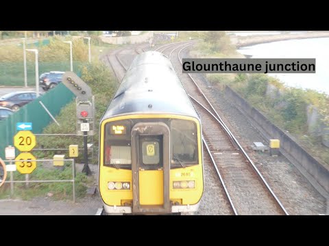 Irish commuter trains at Glounthaune junction
