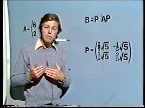 OU course M203 (Intro to Pure Maths) Linear Algebra 4 TV12 Diagonalising Symmetric Matrices (1978)