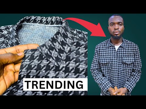 How to cut and sew trending jackets collar, jacket collar cutting and stitching… latest jeans jacket