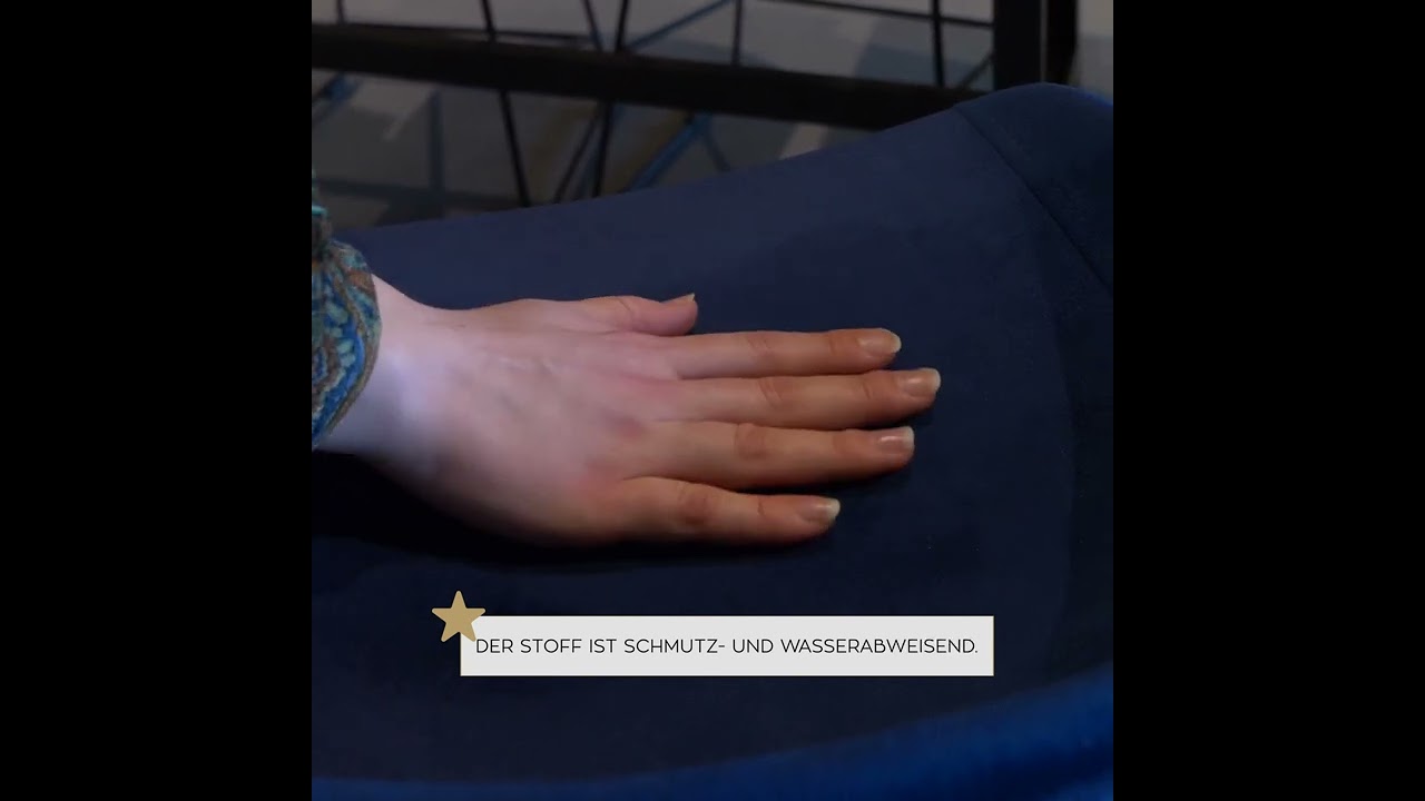 Barhocker Oslo Samt schwarz 66 cm