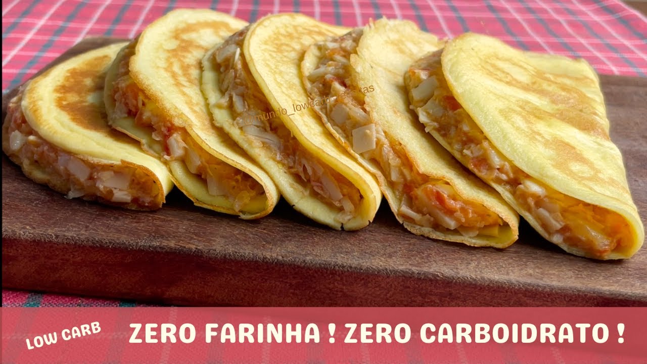 ZERO CARBOIDRATOS! Não coma PÃO, Delícia Sem Farinha, Fácil, Rápida e  Low Carb
