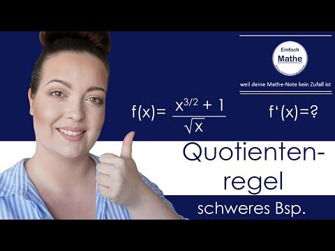 Ableitung mit Quotientenregel | schweres Beispiel (mit Wurzel, Potenzregeln,...) by einfach mathe!
