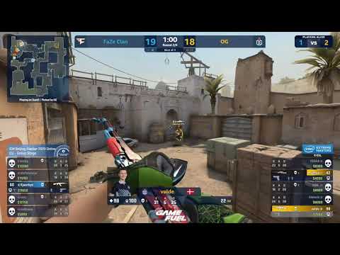 Kjaerbye OUTSTANDING 1v3 in OT against OG @de_dust2 |