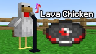 Download lagu I made Chickens dance to 🎶 Lava Chicken in Minecraft mp3