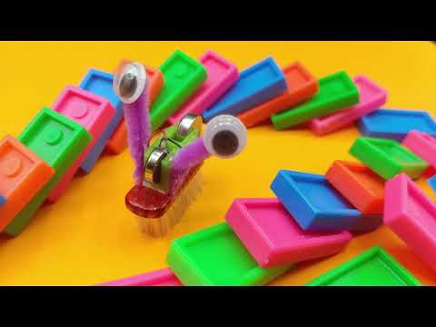 Domino Spaß mit Wunderwuzzi Roboter