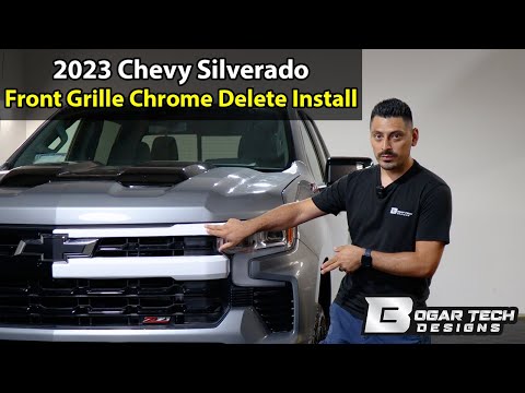 Chevrolet Silverado 2022-2025 Front Grille Chrome Install