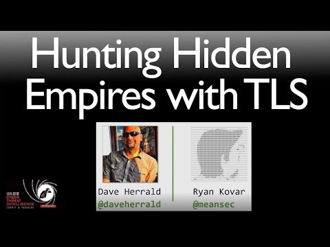 Hunting Hidden Empires with  TLS - Certified Hypotheses - SANS Cyber Threat Intelligence Summit 2018