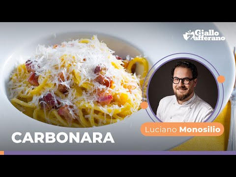 CARBONARA: the TRADITIONAL ITALIAN Recipe by Chef Luciano Monosilio😋😍🥓💛🍴