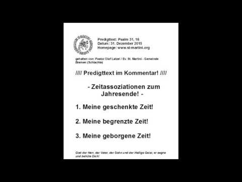 31.12.2015 - Zeitassoziationen zum Jahresende!