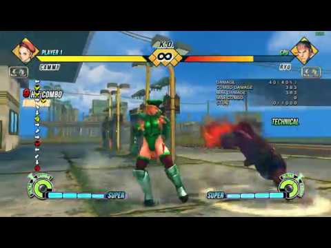 USF4 Omega - Cammy 383 dmg, 1 EX bar
