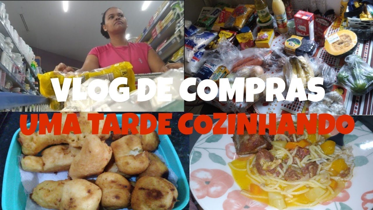 VLOG COMPRAS DO MÊS+BOLINHO DE POLVILHO DOCE.(fácil e Rápido).