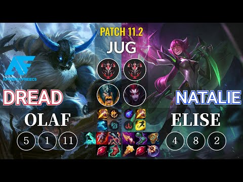 AF Dread Olaf vs Natalie Elise Jungle - KR Patch 11.2