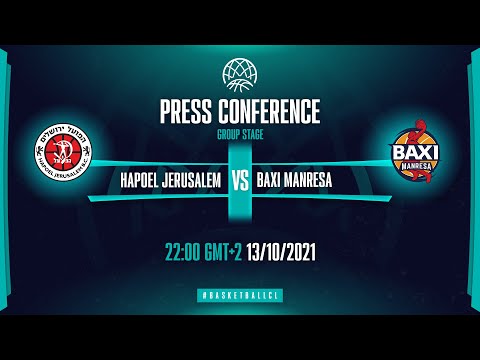 Hapoel Jerusalem v BAXI Manresa - Press Conference | Basketball Champions League 2021-22