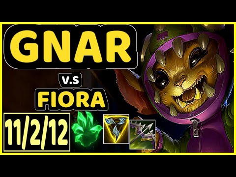 PHAXI (GNAR) vs FIORA - 11/2/12 KDA TOP GAMEPLAY - EUW Ranked MASTER