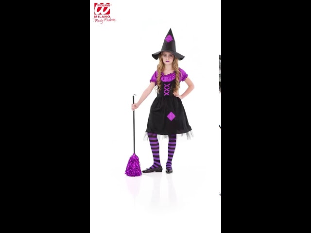 Vídeo relacionado con Morph Disfraz Bruja Niña Gris, Traje Brujo, Disfraces Brujita, Disfraz Halloween Bruja Niña, 10-12 años