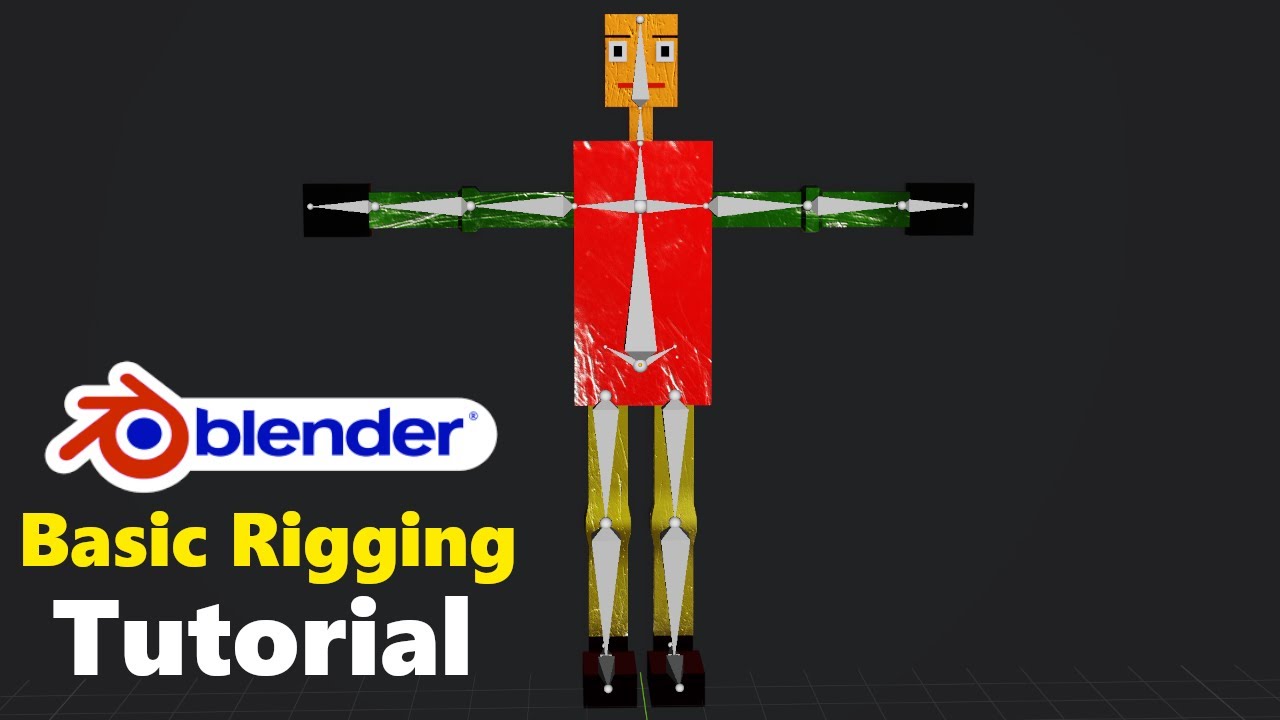 Blender 3.0 - How to rig character ( very basic rigging tutorial) for beginner