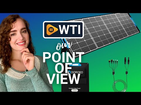 200W Portable Solar Panel - WTI product video review