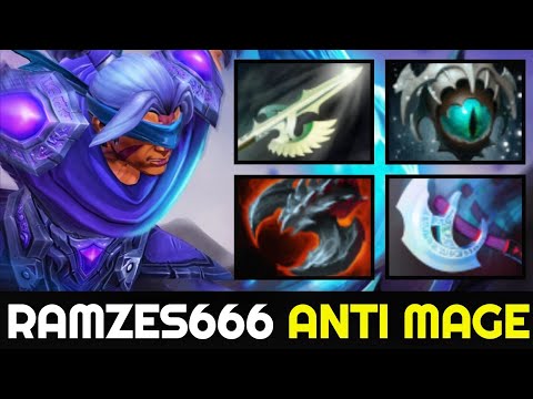 RAMZES666 Situational Build Anti Mage — Halberd & Skadi 7.27 Dota 2