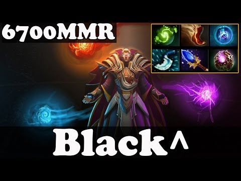 Dota 2 - Black^ 6700 MMR Plays Invoker vol 4 - Ranked Match Gameplay