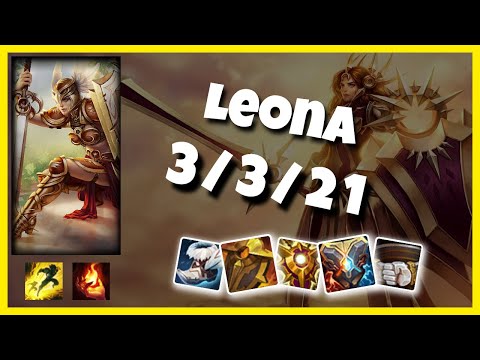 Leona vs Brand EU Challenger SUPPORT (3/3/21) Gameplay Replay - Patch 10.23