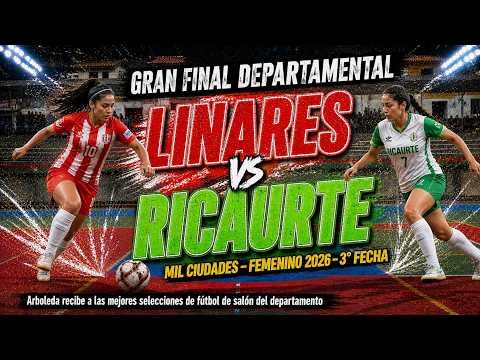 #envivo Linares vs Ricaurte - Mil Ciudades de Futbol de Salón 2026 - Arboleda Berruecos - Nariño