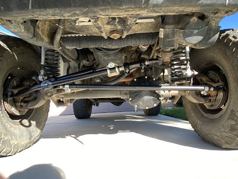 Currie Currectlync Drag Link & Tie Rod install on a 2003 Jeep Wrangler TJ