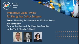 'Immersive Digital Twins for Designing Cobot Systems' Seminar