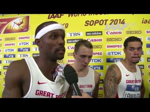 Sopot 2014 - GBR Relay Team - Silver - World Indoor Championships