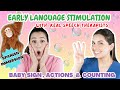 Early Language Stimulation Learn Baby Sign Actions Counting Spanish Immersion Through Play