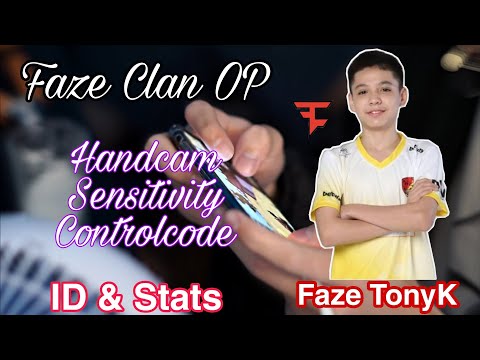 TonyK ID, HANDCAM, SENSITIVITY & CONTROLS | FAZE ESPORTS #TonyK #pubgm  #bgmi
