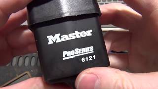 (254) Masterlock Pro Series 6121 Picked & Decoded