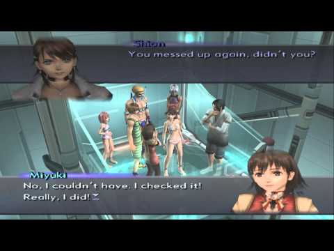 Xenosaga III HD Cutscene 076 - Elevator in motion (CAT Testing Ground) - JAPANESE - SWIMSUIT MODE