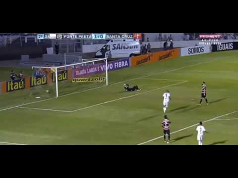 Golaço Maycon Ponte Preta X Santa Cruz 31ª Rodada do Brasileirão 16/10/2016