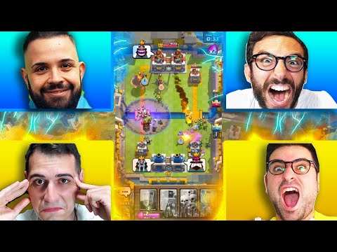 CICCIO & MURRY vs. GRAX & GIAMPYTEK - INCREDIBLE 2-on-2! - Clash Royale
