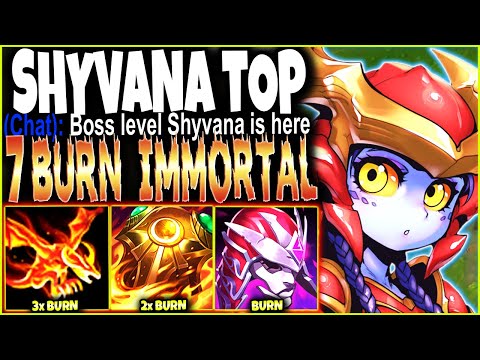 My 7x BURN IMMORTAL Shyvana Season 12 Build is here to CARRY ALL 🔥 LoL Top Shyvana s12 Gameplay