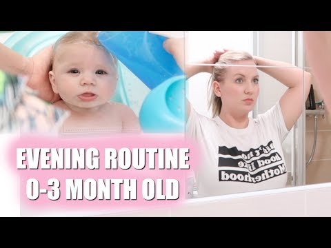 EVENING ROUTINE | 0-3 MONTH OLD BABY | Sarah-Jayne Fragola